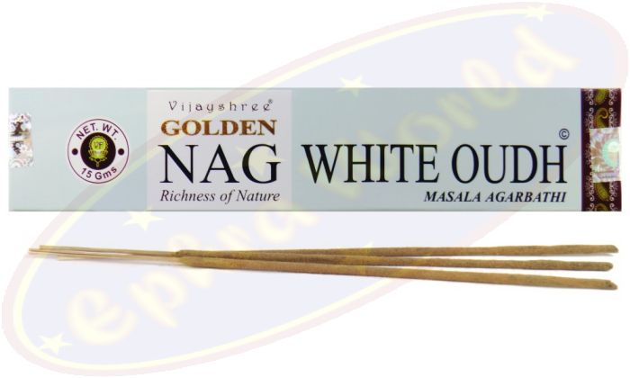Vijayshree Golden Nag White Oudh Masala Räucherstäbchen
