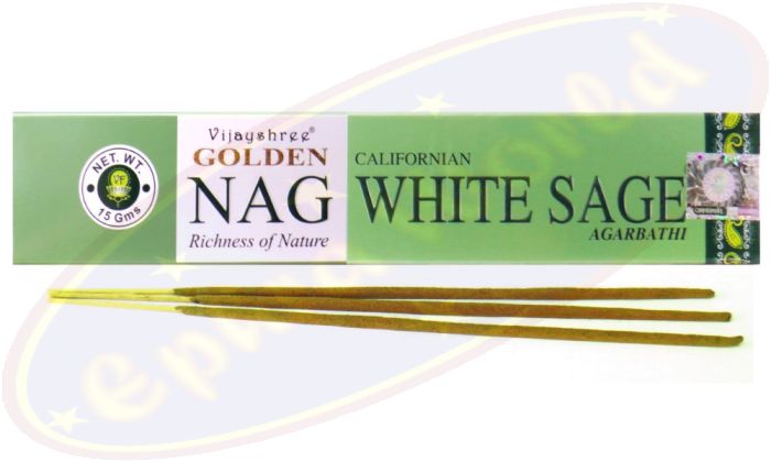Vijayshree Golden Nag Californian White Sage Masala Räucherstäbchen