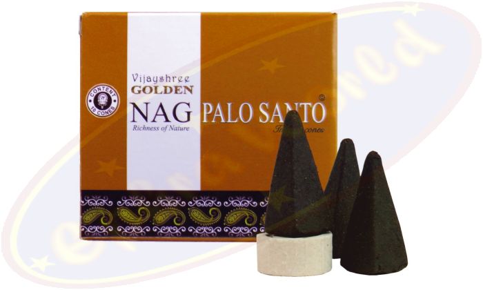 Vijayshree Golden Nag Palo Santo Räucherkegel