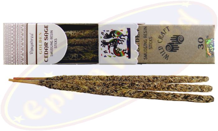 Vijayshree Wild Craft Golden Cedar Sage Smudge Räucherstäbchen