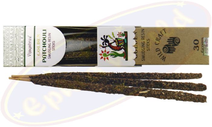 Vijayshree Wild Craft Golden Patchouli Smudge Räucherstäbchen