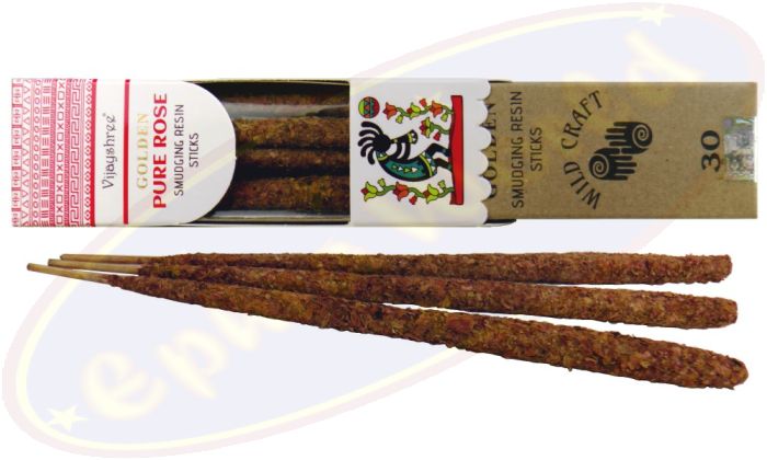 Vijayshree Wild Craft Golden Pure Rose Smudge Räucherstäbchen