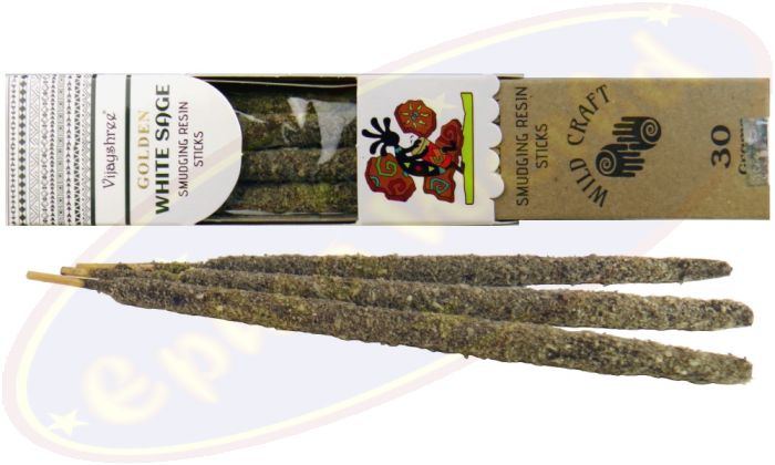 Vijayshree Wild Craft Golden White Sage Smudge Räucherstäbchen