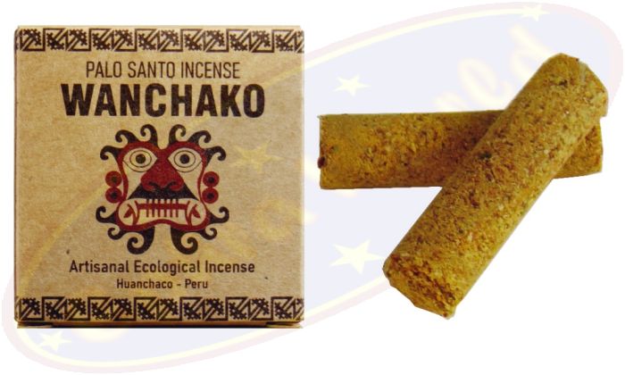 Wanchako Palo Santo Räucherröllchen Gepresst 4er