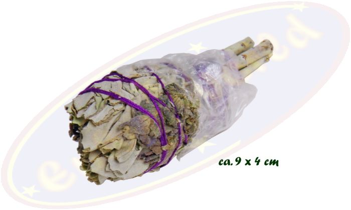 Smudge Stick White Sage Tulip - Spiritual Healing & Amethyst 20-25g