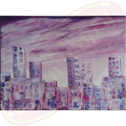 Acrylgemälde Ausgebrannt von Wanda Tauer