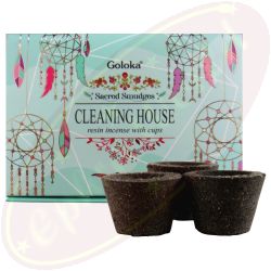 Goloka Räucherkohle-Töpfchen & Räucherharz Cleaning House