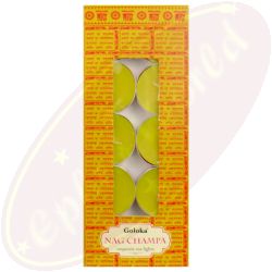 Goloka Nag Champa Duftteelichte 10x11g