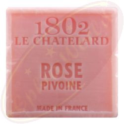 Le Chatelard 1802 palmölfreie vegane Seife 100g Pfingstrose