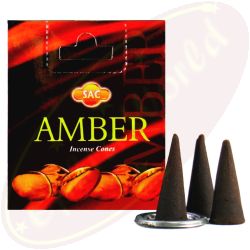 SAC Amber (Bernstein) Räucherkegel