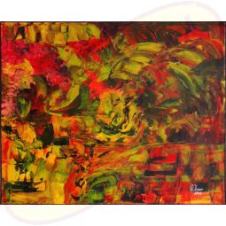 Abstraktes Acrylgemälde/Acrylbild Explosion von Wanda Tauer