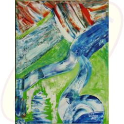 Acrylgemälde Auf Der Flucht von Wanda Tauer