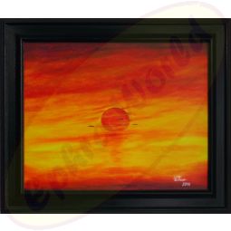 Acrylgemälde Aurora mit Rahmen von Wanda Tauer