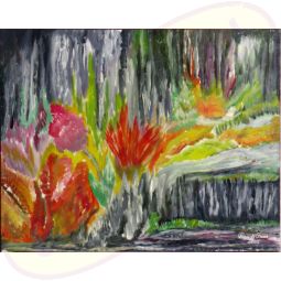 Acrylgemälde Blumengrotte von Wanda Tauer