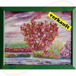 Acrylgemälde Buschrose von Wanda Tauer