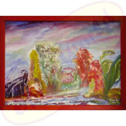 Acrylgemälde Wassermeise von Wanda Tauer