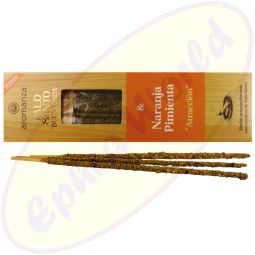 Aromanza Palo Santo "Buena Onda" Naranja Pimienta Smudge Räucherstäbchen