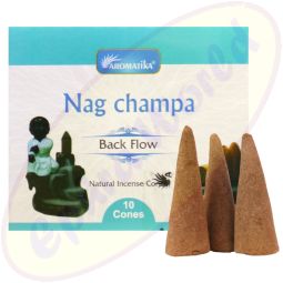 Aromatika Backflow Cones/Rückfluss-Räucherkegel Nag Champa