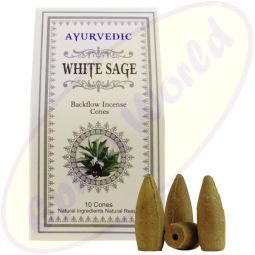 Ayurvedic White Sage Masala Rückfluss-Räucherkegel