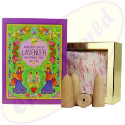 Sree Vani Golden India Backflow Cones/Rückflussräucherkegel Lavender