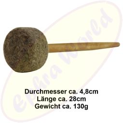 Filzklöppel/Filzschläger Filko grau 28cm für Klangschalen