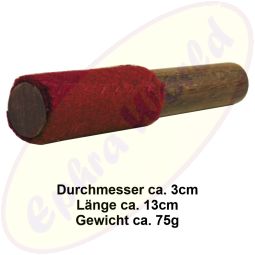 Filzklöppel/Filzschläger Filko rot 13cm für Klangschalen