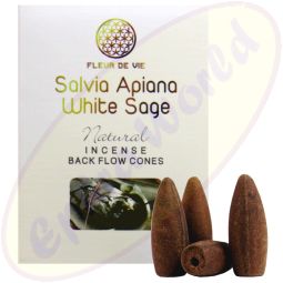 Fleur De Vie Rückfluss Räucherkegel Salvia Apiana White Sage