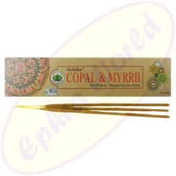 Goloka natürliche Masala Räucherstäbchen Copal & Myrrh