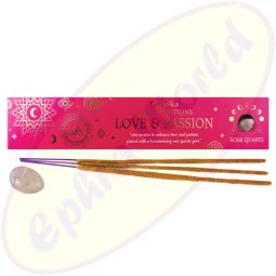 Goloka Love & Passion & Rose Quartz Manifestations Masala Räucherstäbchen