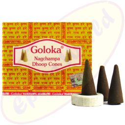 Goloka Nag Champa indische Räucherkegel