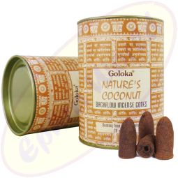 Goloka Rückfluss Räucherkegel Backflow Cones Nature´s Coconut