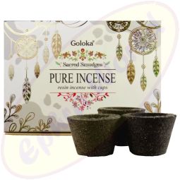 Goloka Räucherkohle-Töpfchen & Räucherharz Pure Incense