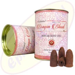 Goloka Rückfluss Räucherkegel Backflow Cones Natural Dragon Blood