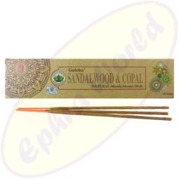 Goloka natürliche Masala Räucherstäbchen Sandalwood & Copal