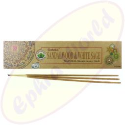 Goloka Sandelholz & White Sage natürliche Masala Räucherstäbchen