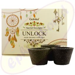 Goloka Räucherkohle-Töpfchen & Räucherharz Unlock
