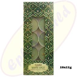 Goloka White Sage Duftteelichte 10x11g