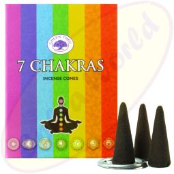 Green Tree Masala 7 Chakras Räucherkegel
