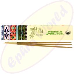 Green Tree Native Soul Sweetgrass & Yerba Santa Masala Räucherstäbchen