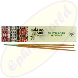 Green Tree Native Soul White Sage & Cedar Masala Räucherstäbchen