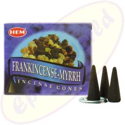 HEM Frankincense Myrrh indische Räucherkegel