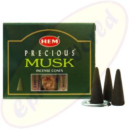 HEM Precious Musk (Moschus) indische Räucherkegel - Räucherkerzen