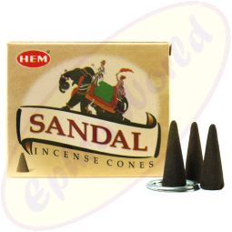 HEM Sandal (Sandelholz) indische Räucherkegel - Räucherkerzen