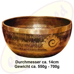 Klangschale Klanggold Tibet handgraviert NEO 286/151