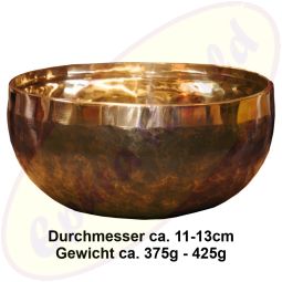 Klangschale Klanggold schwarz handgemacht Nepal NEO 262/11