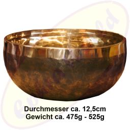Klangschale Klanggold schwarz handgemacht Nepal NEO 262/12