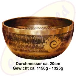 Klangschale Klanggold Tibet handgraviert NEO 286/20