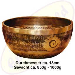 Klangschale Klanggold Tibet handgraviert NEO 286/18