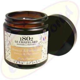Le Chatelard 1802 vegane Duftkerze Vanille & Patschuli 80g