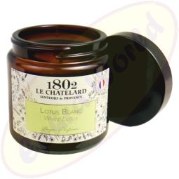 Le Chatelard 1802 vegane Duftkerze weißer Lotus 80g